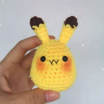 毛线编织小动物挂件 手编玩偶小蜜蜂勾线diy钩针织制作材料包 迷你