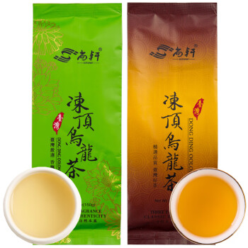 尚轩 冻顶乌龙茶 炭焙浓香型+原味清香型 台湾原装进口 高山茶 300g