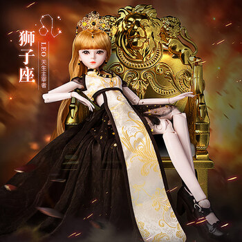 十二星座芭比娃娃娃之恋60厘米12巴比美人鱼古装风号公主娃娃玩具女孩手绘妆狮子座 星座款 7月23日至8月22日 2点 60厘米娃娃共3衣2鞋1发 图片价格品牌报价 京东