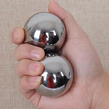 手握健身球球标准球手圆珠手掌铁蛋实心球实用按摩练习锻练 55mm一对1