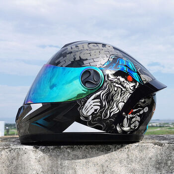 小米(mi)生态同款新款电动摩托车头盔男女个性大尾翼夏天炫酷跑路头灰