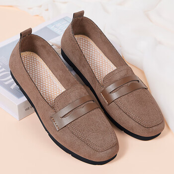 北京布鞋女新款夏季软底工作鞋妈妈上班豆豆鞋子 卡色 39【图片 价格