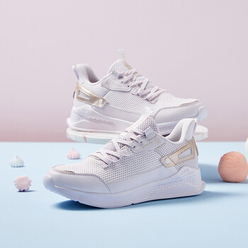 361度女鞋运动鞋2021年春季新款nfo科技舒适缓震青少年休闲鞋 n 玫瑰