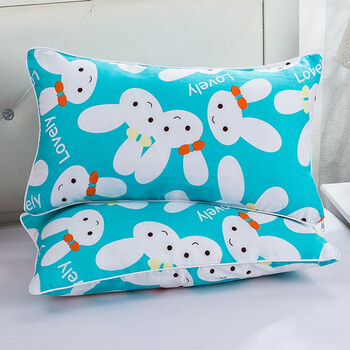 q宝亲肤儿童枕头纯棉枕套婴儿宝宝小枕头幼儿园枕头午睡卡通可爱枕头