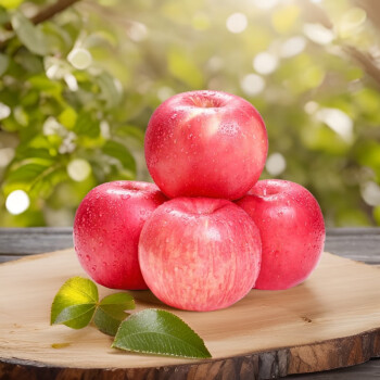 京鲜禧山东烟台红富士苹果 当季时令水果生鲜水果 新鲜水果脆甜整箱 5斤12-14果（单果75mm）