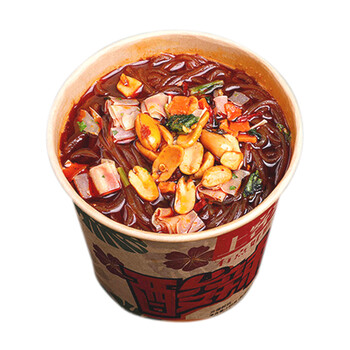 爱慈悲酸辣粉 素食佛家纯素酸辣粉 不含五辛动物油出家师食品全素 爱