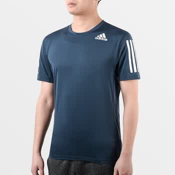 阿迪达斯（adidas）短袖2022夏款男子运动休闲跑步健身透气舒适三条纹圆领T恤GM0507 GM0507 S 175/92A