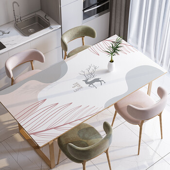 硅胶桌垫防水防油免洗防烫桌布长方形茶几餐桌面垫定制图案环保q