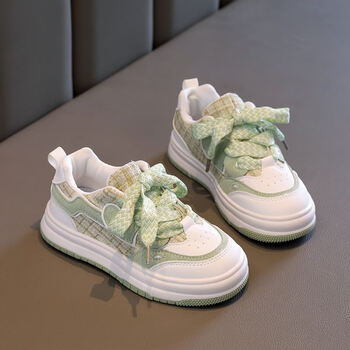 他她千金女童运动鞋2024夏季新款儿童时尚洋气板鞋中大童女孩软底透气