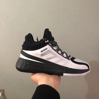 乔丹官方旗舰店罗斯11代篮球鞋男中帮白粉米白黑实战蓝 罗11白黑 41