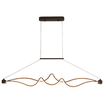 八度吧台餐厅吊灯创意个性后现代饭厅时尚简约led长吊线灯具 哑白7头