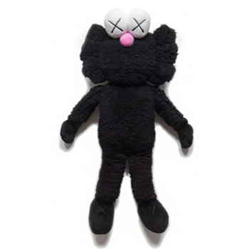 bff联名kaws芝麻街毛绒公仔可爱超大号娃娃玩偶摆件装饰品礼物潮黑色