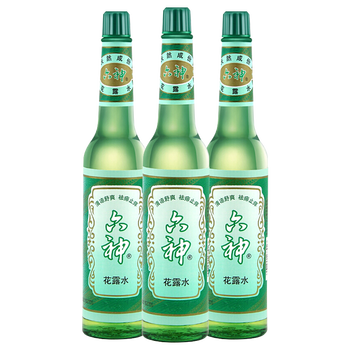 六神花露水经典玻璃瓶清凉舒爽祛痱止痒195ml3瓶