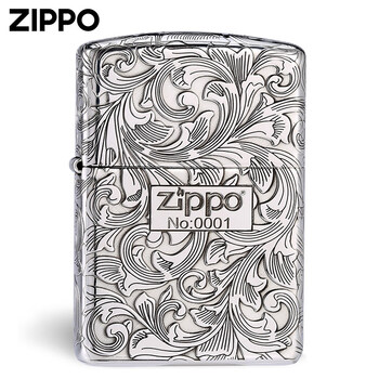 Zippo打火机唐草盔甲银机五面深雕送礼珍藏限量版火机男唐草 银机 图片价格品牌报价 京东