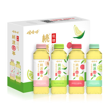 娃哈哈桃源茶事茶系列桃源茶事清新果茶450ml15新品整箱蜜桃乌龙450ml