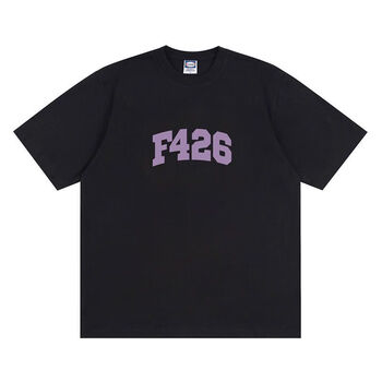 f426纯棉国情侣街头2023夏季宽松印花logo套头短袖男