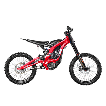 虬龙七彩轻蜂X越野电动车电动摩托车红色