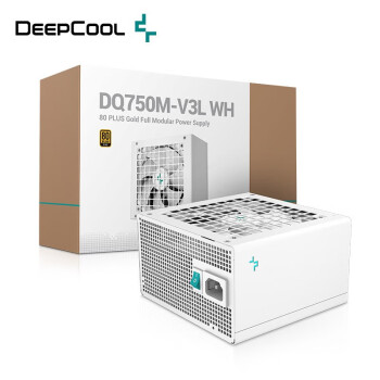 九州风神（DEEPCOOL） 金牌电源650w 750w 850w全模组电源台式机 全日系 电脑电源 DQ750M-V3L 白色【金牌全模组/全日系】