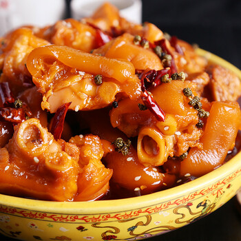 麻辣猪蹄四川特产菜下饭菜香辣猪脚罐装小菜下酒菜180g