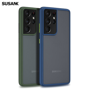 树上三星s21手机壳galaxys21保护壳s21ultra全包保护套防指纹半透明