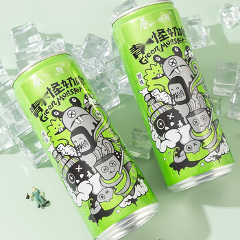 虎钢馋青岛特产奶啤整箱300ml*12罐酸牛奶乳酸菌饮品饮料 原味奶啤12