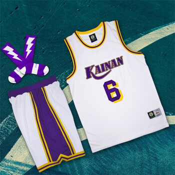 男女灌篮高手神宗一郎篮球服套装篮球衣训练服街球服 4号牧绅一(白) l