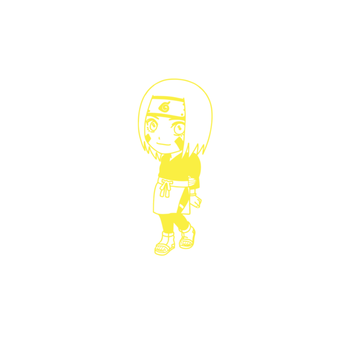 火影忍者人物野原琳q版防水加厚玻璃墙贴日本热血少年卡通动画琳,小琳