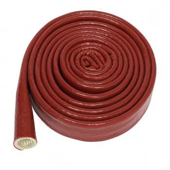 硅橡胶绝缘套管防火耐高温管隔热电线护套管防护保温玻璃纤维套管内径