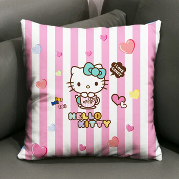 hellokitty抱枕被凯蒂猫靠垫被卡通抱枕粉色坐垫来图定制女生款灿驰