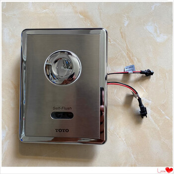 rr感应蹲便器隐藏式大便全自动冲水阀due603ue蹲坑感应冲水 面板带