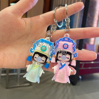 新  林深不知处钥匙扣网红玩具软胶挂件鼻涕泡泡盲盒公仔女孩摆件 梁