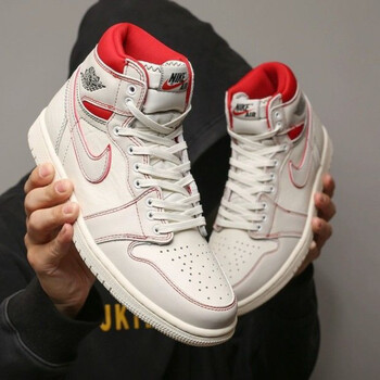 高帮男鞋篮球鞋aj板鞋男女潮鞋aj联名变色龙扣碎情侣鞋aj1兔八哥41