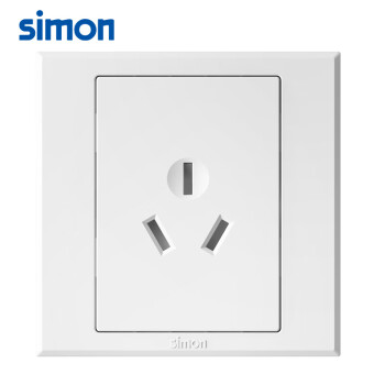 SIMON西蒙开关插座 三孔插座面板 E3系列 16A三孔空调插座301681雅白色
