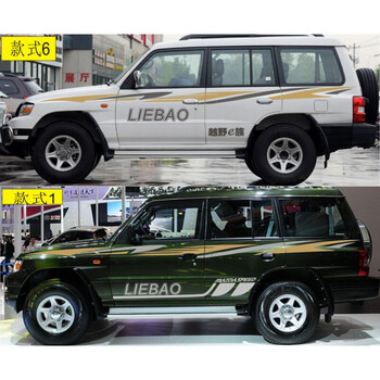 适用于长丰猎豹黑金刚车贴 q6 奇兵 cs6改装专用腰线车身贴纸彩条拉花