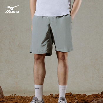 美津浓mizuno运动短裤24春夏新款男子机能风拒水梭织休闲裤heritage