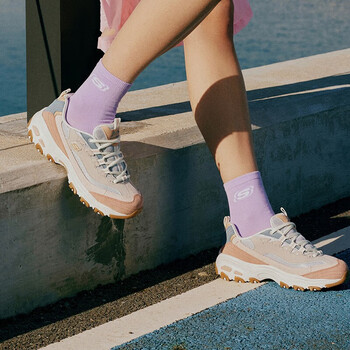 斯凯奇女鞋经典款熊猫鞋厚底复古老爹鞋透气运动休闲鞋减震跑步鞋 ros