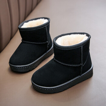 儿童棉鞋女童洋气雪地靴子秋冬季新款加绒加厚保暖面包鞋男童adidasΗ