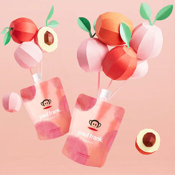 paul frank洗衣液paul frank芝芝桃桃酸奶沐浴露持久留香嫩白保湿补水