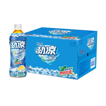 康师傅劲凉冰红茶500ml瓶装薄荷口味饮品 劲凉冰红茶30瓶【图片 价格 