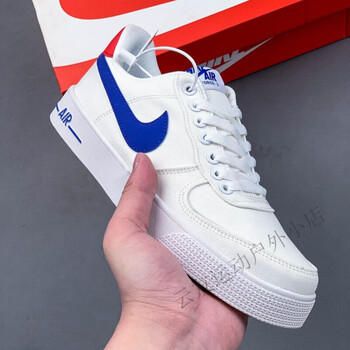 耐克ajcourtvisionlo男子运动鞋透气板鞋sb空军一号经典小白鞋透明39