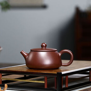 宜兴紫砂壶原矿黑朱泥宽口大口石瓢壶传统纯全手工茶具泡茶壶家用紫