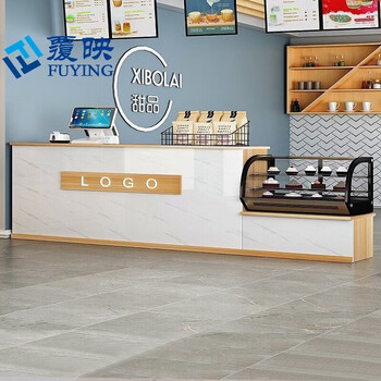 覆映蛋糕店收银台餐饮奶茶店前台桌接待台小型甜品烘焙店柜台店铺吧台