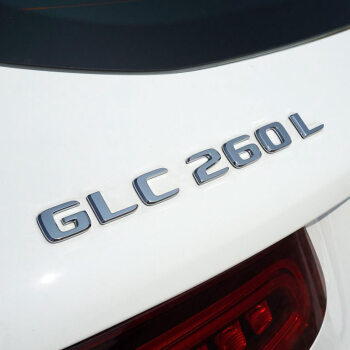 奔馳glc300glc43glc63samg後尾車標v8biturbo4matic車貼字標glc260l