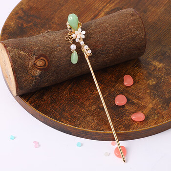 snqp古风发簪盘发珍珠发簪日常百搭汉服简约神棍簪中国风头饰发饰品女