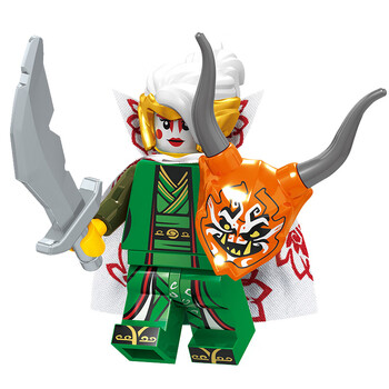 乐高生日礼物幻影忍者反派鬼面具晴美e先生人仔积木玩具男孩礼物 乳