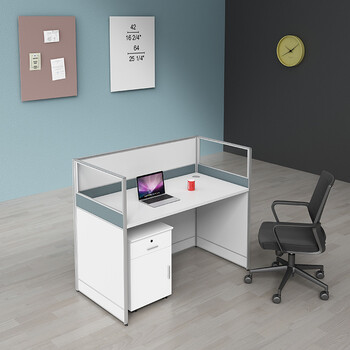 鑫诺 办公家具屏风办公桌加厚员工桌电脑桌现代简约卡位职员工位单人