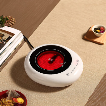 超薄电磁炉圆形简悠小型迷你电陶炉煮茶烧茶烧水新款小电磁炉家用煮茶