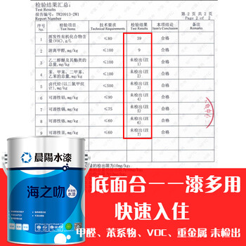 晨阳水漆海之吻多功能一桶多效可刷木器,暖气片,钢管,室内墙面等家用