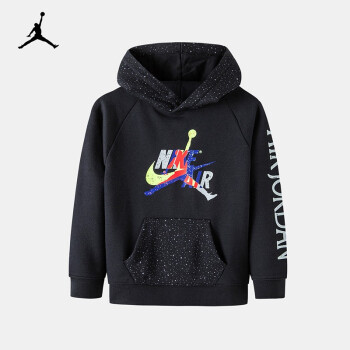 耐克童装儿童卫衣nike air jordan 春秋男女童套头连帽卫衣