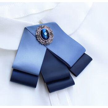 蓝色系领结-b款-复古钻